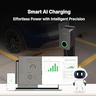 Autel MaxiCharger Level 2 Electric Vehicle (EV) Charger, up to 80 Amp Fast Charging EV Charger Level 2, Integrated Cloud with AI, Indoor/Outdoor Charging Stations J1772, Hardwired