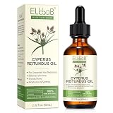 ELBBUB Cyperus Rotundus Oil - Natural Hair Minimizer & Post Shave Soothing Care - Enriched with Sweet Almond & Aloe - Gentle Moisturizing Body Oil for All Skin Types
