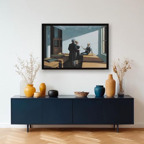 Affiches sur toile Edward Hopper tableau de décoration murale salon et cadre suspendu - 5