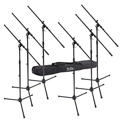 On-Stage MSP7706 6 Mic Stands with Bag