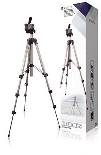 König KN-TRIPOD19N TRIPODE DE 4 Niveles para FOT, Negro/Plata