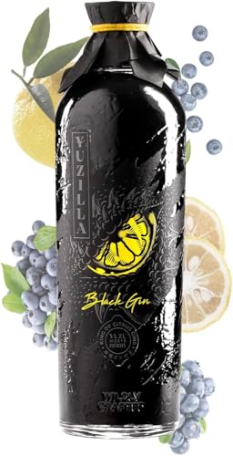 YUZILLA Black Gin | Yuzu meets Blueberry | King of Citrus Gin | 700 ml (Yuzu & Blueberry) Zitrus-Beeren-Mischung YUZILLA Black Gin | Yuzu meets Blueberry | King of Citrus Gin | 700 ml (Yuzu & Blueberry) Zitrus-Beeren-Mischung