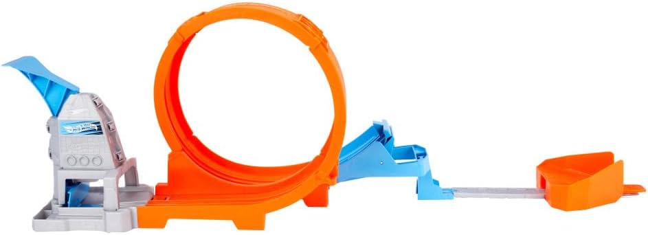 Hot Wheels Loop Stunt Champion Track Set with Dual-Track Loop, Dual Launch, Spring Ramp & 1 Hot Wheels Car for Kids 4 Years Old & Older, GTV13