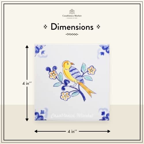 Casablanca Market Mt023 Mediterranean Ceramic Robin Decorative Tile #TOP1