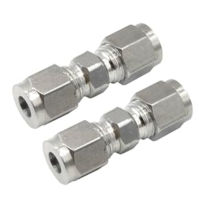 Goldpea Edelstahl 304 Klemmverschraubung 4mm - 2 Stück