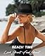 FURTALK Unisex Panamahut Breite Krempe Sonnenhut für Herren und Damen Strandhut UV-Schutz Sommerhut Verstellbare Strohhut