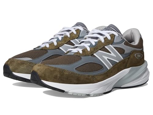 New Balance Unisex Made in USA 990v6 Sneakers Olive/Grey US Men's 10-Women's 11.5, 2E