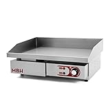  MBH - Plancha cocina industrial CROMO DURO hostelería. Plancha eléctrica profesional para bar y restaurante.