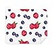 Blueberry Strawberry Fruit Illustration Pattern Cleaning Cloth Screen Cleaner 2pcs Suede Fabric
