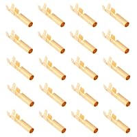 Be In Your Mind 50 Stück 2,4 Mm Runde Messingklemmen für Runde Piezoelektrische Anschlussklemmen