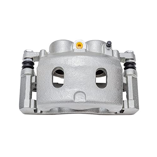 Image of Detroit Axle - 3pc Front Brake Kit for 2005-2007 Chevrolet Silverado 1500 GMC Sierra 1500, 2007-2008 Tahoe, Suburban Yukon XL 1500 Avalanche Escalade ESV EXT, Ceramic Brakes Pads, Right Brake Caliper