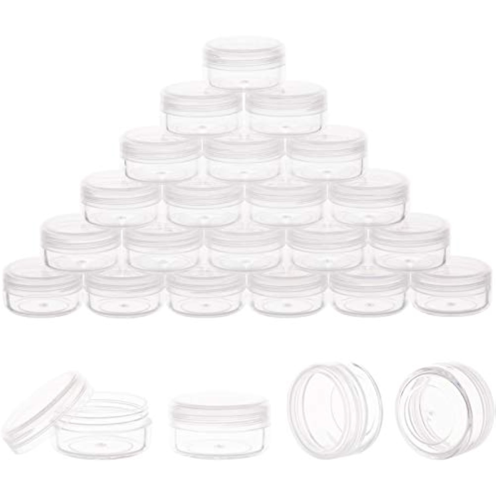 Tiny Cosmetic Containers, 3 Gram 25Pcs Sample Containers with Lids