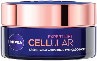 NIVEA Creme Facial Antissinais Cellular Lift Noite 50ml, Fortalec...