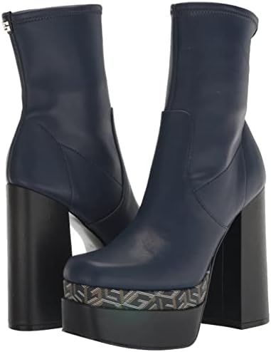 GUESS Women's CABALLA Ankle Boot, Navy Blue 420, 7.5 | Image 6