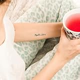 Psalm 23:4 (Set of 2) - Temporary Tattoo/Psalm 23 4 Tattoo/Religious Tattoo/Faith Tattoo
