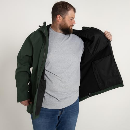 Men's Big 2XL-7XL Cyclone Stretch Soft Shell Hooded Jacket Coat2