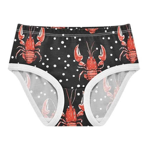 Wusikd Red Lobsters Girls' Underwear Cotton Dots Girls Briefs Soft Toddler Underwear 2T - Main Image