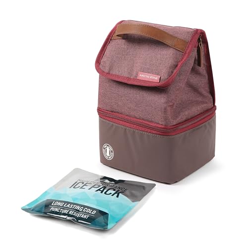 Arctic Zone Dual Compartment Insulated Lunch Pack for Adults