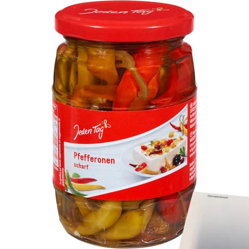 usy Bundle für Jeden Tag Pfefferonen scharf (300g Glas) + usy Block