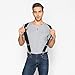 Grade Code Mens Suspenders X-Back 2'' Wide Adjustable Elastic Strong Clips Suspenders （Black）
