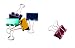 Medium Binder Clips 1" 5/Pkg-Assorted Colors