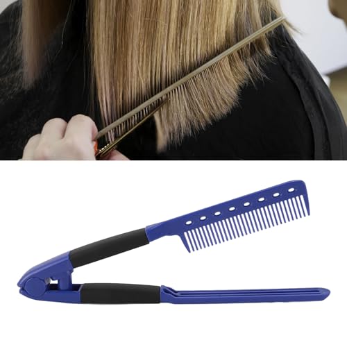 Plancha para el cabello en forma de V con tecnología antiestática de calentamiento rápido, herramienta de estilo profesional para alisar sin frizz en casa miniatura 3