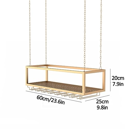 Casier à verres à vin de plafond réglable pour optimiser le bar - 8