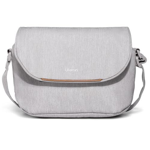 ULANZI Bolsa para câmera 3L, cinza bege, 23 x 11 x 18 cm, capa tiracolo profissional SLR/DSLR para câmeras sem espelho Sony Canon, Nikon, poliéster, leve, 235 g