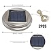 2PCS Replacement Solar Light Parts, 30 LED Solar Watering Can Lights, Waterproof Round Replacement Light Tops, DIY Garden Fa