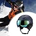 Zxpjkyu Headgear for Snow Activities and Skateboarding with Ear Covers and Glasses, Blue 51 to 54cm