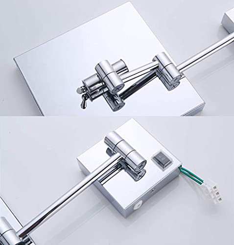 Miroir de salle de bain LED mural 8 pouces rechargeable - 7