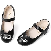 Funny Cat Glitter Princess Ballet Flats for Girls, Mary Jane Shoes Dress Shoes for Girl Back to School Princess Wedding Toddler/Little Kid/Big Kids
