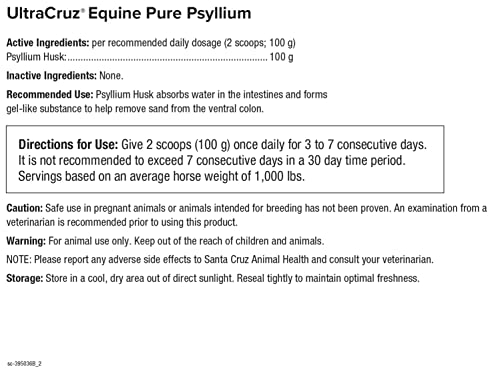 Ultracruz SC-395037 Equine Pure Psyllium Supplement thumb #3