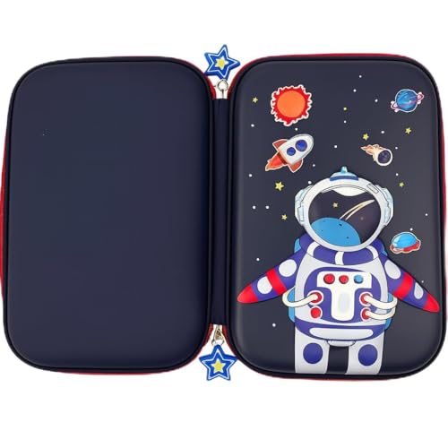 Estojo Escolar 3D Infantil Design Impermeável Organizador para Lápis e Canetas Case Bolsa Volta as Aulas Modelos Unicornio Dinossauro Astronauta EVA (Modelo 5)