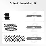Fudajo Hundeschutzgitter für Autofenster 17,7 x 24 cm, ausziehbares Lüftungsgitter, Frischluftgitter für Haustiere, Fenstergitter schwarz, Gitter für Autos