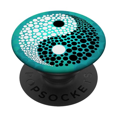 Yin Yang Blue Pop Socket for Phone PopSockets Yin Yang PopSockets Swappable PopGrip
