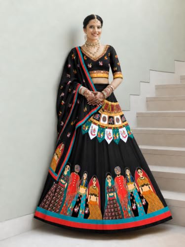 KAHIRAA WHOLETEX black lehenga choli – image 4