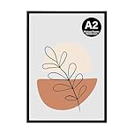 KAIWIN A2 Picture Frame, Black A2 Photo Frame, A2 Poster Frame (59.4x42cm), Wooden Photo Frame Used for Photos, Pictures, Posters，Puzzles