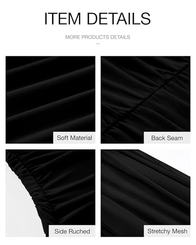 Image of BTFBM 2026 Summer Wedding Guest Dresses for Women One Shoulder Bodycon Ruched Mesh Formal Cocktail Spring Fall Maxi Dress