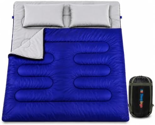 Sleepingo Double Sleeping Bags for Adults Backpacking, Camping, o...