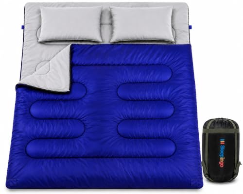 Double Sleeping Bags for Adults – Waterproof Queen-Size...