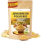 DETOX ORGANICA Jengibre Orgánico en Polvo 250g – 100% Puro y Natural – Raíz de Jengibre Molida – Sabor Intenso – Bolsa Resellable–Ideal para Infusiones, Cocina, Batidos | Refuerza el Sistema Immune