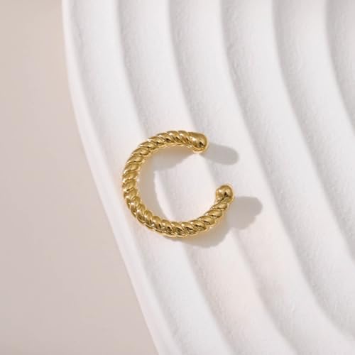 Image of Ear Cuffs Non Piercing 14K Gold Plated Ear Cuff Earrings for Women Trendy Clip on Cartilage Earring Stacks Non Pierced Adjustable Fake Earrings Set Jewelry Christmas Gift 2026 Stocking Stuffers