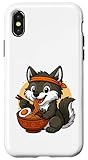 Photo Gallery kawaii lupo mangiare ramen grafica giapponese lupo gra custodia per iphone x/xs Photo Gallery kawaii lupo mangiare ramen grafica giapponese lupo gra custodia per iphone x/xs