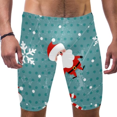 Bañador de Papá Noel para hombre largo perfecto para entrenar en Navidad