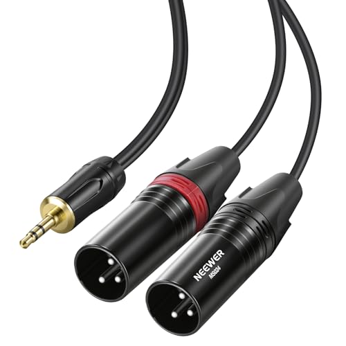 Amazon.co.jp: NEEWER 3.5mm 1/8インチ TRS AUX to デュアルXLR