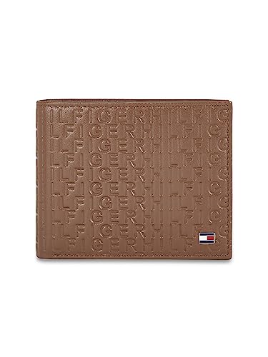 Tommy Hilfiger Brian Men Wallet+Card Case + Key Fob Gift Set for Men - Free Size, Brown 2