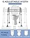Toilet Safety Rails for Seniors, Adjustable & Foldable Toilet Frame for Elderly and Disabled, Handicap Toilet Handles Fits Any Toilet (350 lb)