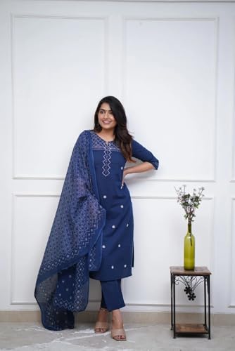 Image of FABNEX Kurta Set for Women | Women Kurti Pant Set (K-148-150)