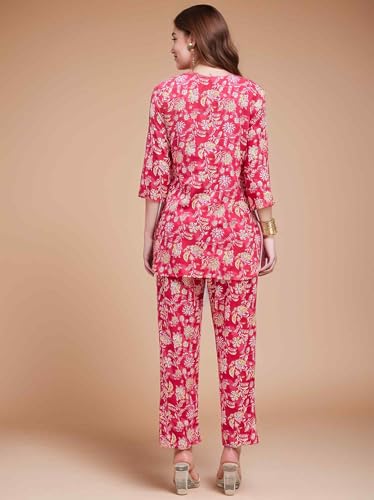 Image of RICHIK Women's Co-ord Set|Kurta Set for Women|Printed Kurta with Pant|Co-ord Set